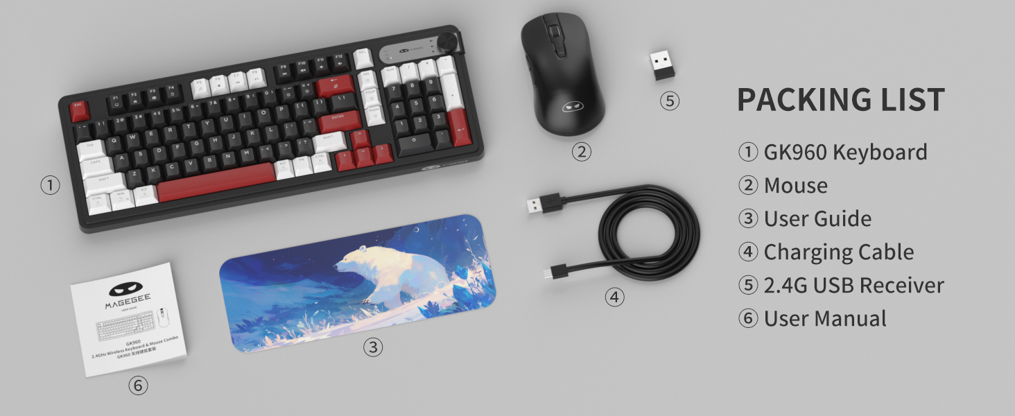 wireless keyboard and mouse combo