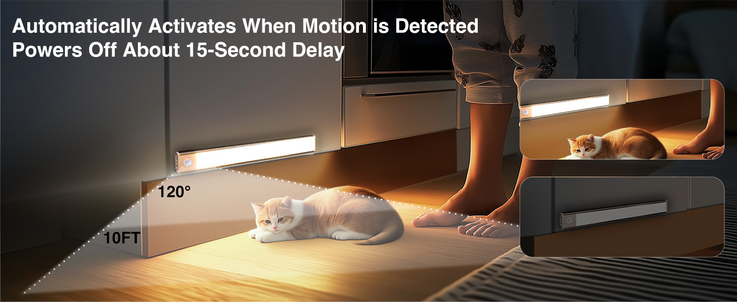 Automatically Motion Activated Under Cabinet Lights
