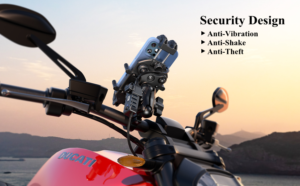Motorcycle phone mounts that are more suitable for off-road riding