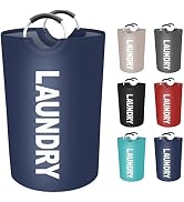 EpicTotes 115L Large Laundry Basket, Freestanding Waterproof Laundry Hamper, Collapsible Folding ...