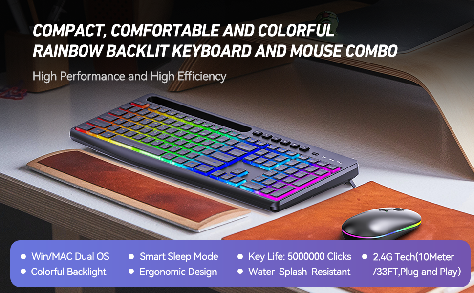 Wireless keyboard and mouse