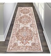 Pauwer Boho Vintage Runner Rug, 2'x6' - Washable, Non Slip, Farmhouse Kitchen and Bedroom Rugs wi...