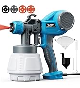 Tilswall Paint Sprayer, Lightweight Spray Paint Gun with 1000ml Container, High Power Electric Sp...