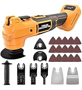 Cordless Oscillating Tool Compatible with DeWalt 20V Battery, 21000 OPM Brushless Motor, Smart Au...