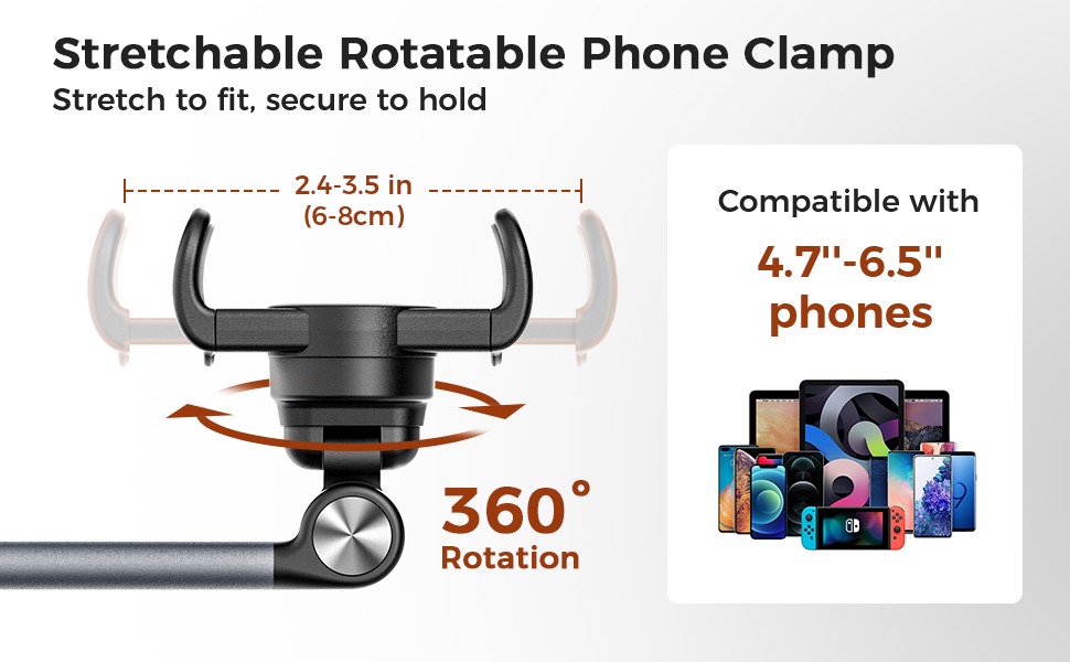 overhead phone mount overhead tripod for iphone phone stand for recording phone stand desk tripod