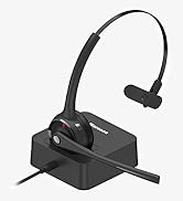Marnana Bluetooth Headset, V5.0 Trucker Wireless Headset with Noise Cancelling Microphone &amp; Charg...