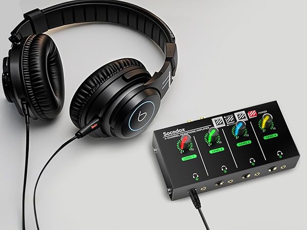 headphone amp headphone amplifier 4 channel amp mixer preamp multi headphone splitter dac amps