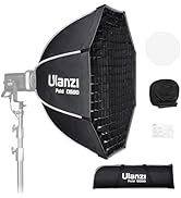 ULANZI 31.5"/80cm Parabolic Softbox Quick Release Bowens Mount, DS80 Fast-Setup Photography Camer...