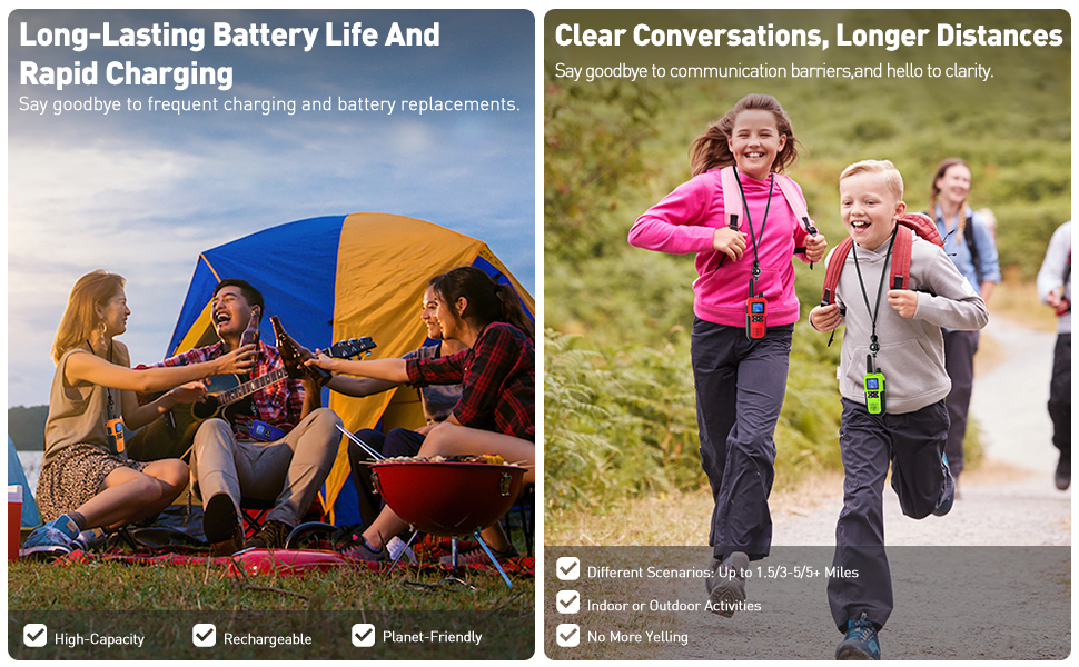 walkie talkies long range rechargeable