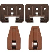 LONTAN DGSL01 Plastic Drawer Slides and Guides 2 Pack Drawer Replacement Part for Center Mount Ca...