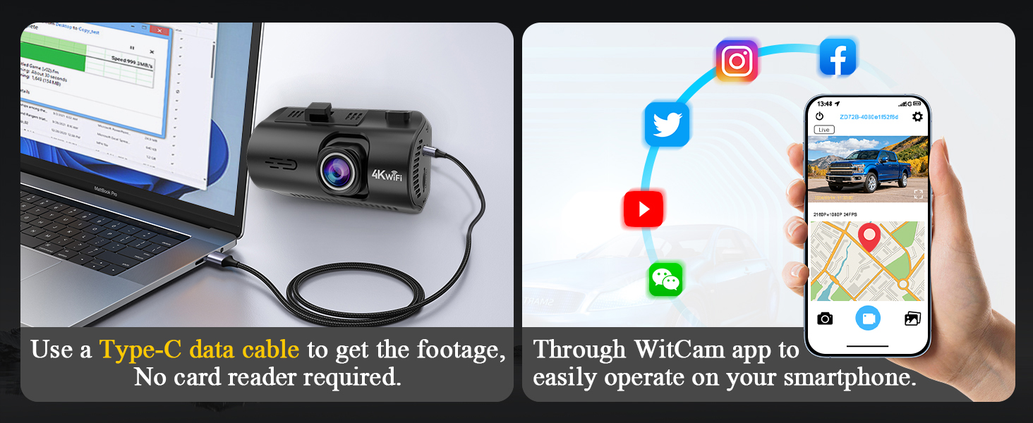 dash camera for cars front and rear