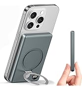 Kuulaa 10000mAh Magnetic Power Bank with LED Display &amp; Stand, PD 20W Fast Charging, Ultra Slim Po...