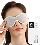 Aroma Season Vibrating Heated Eye Mask for Dry Eyes, 3000mAh Cordless Warm Eye Compress for Stye,...