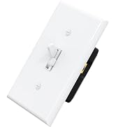 ELEGRP Digital Toggle Dimmer Switch for Dimmable LED, CFL and Incandescent Light Bulbs, Single Po...