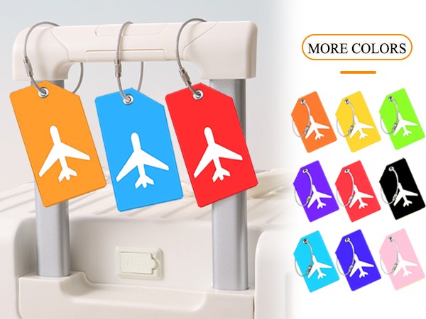 Luggage Tag Set Durable ID Tags for Suitcases Travel Bags Name Identifiers for Easy Bag Recognition
