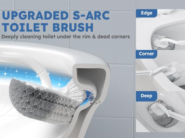toilet brush and holder set