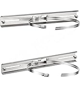QILIPSU Pole Mounting Kits, 304 Stainless 390x48mm Brackets with Adjustable 50-200mm Clamp for Ou...