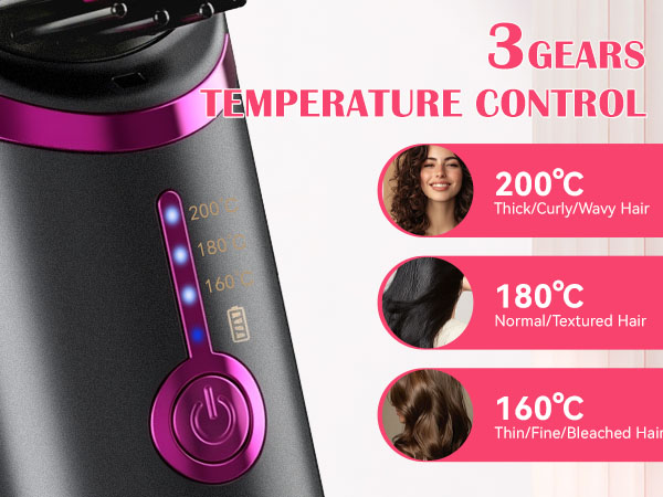 cordless straightening brush