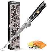 Damascus Fillet knife 7 Inch - Ultra-Sharp Fillet Knife for Fish and Meat, Professional Japanese ...