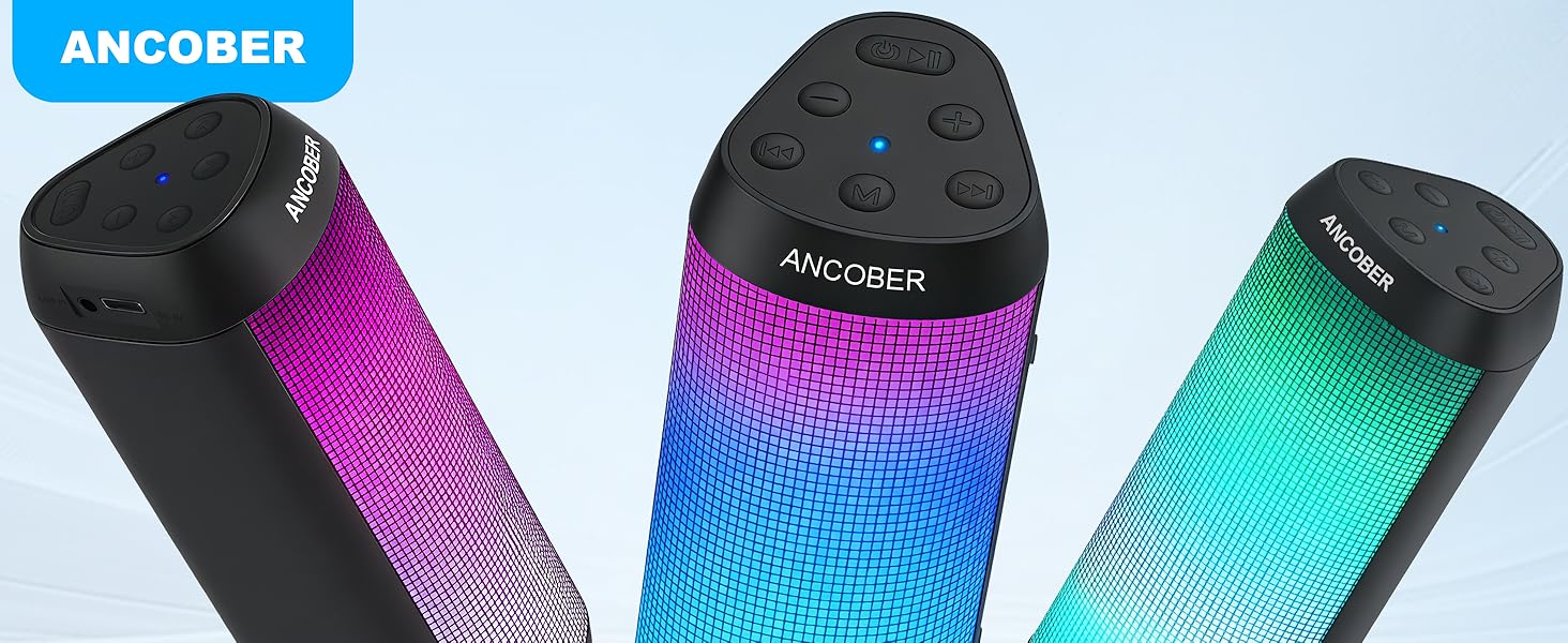 ANCOBER Portable Bluetooth Speaker, Wireless speaker