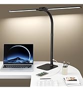 Desk Lamp with USB Charging Port for Home Office 24w Architect Remote Base Dual Task Led Light Mo...
