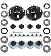 iBroPrat 2 Sets Trailer Hub Kit 4 Bolt 4, Trailer Axle Kit for 2000 lb 4 Lug Trailer Hub Fits 1" ...