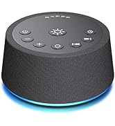 SoundLegend White Noise Sleep Sound Machines 25 Sounds 10 Colors Light 32-Level Volume 5 Timers f...