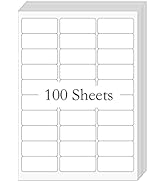 [100 Sheets 3000 Labels] BESTIKER Address Labels 1” x 2-5/8” Shipping Mailing Labels 30 per Page ...