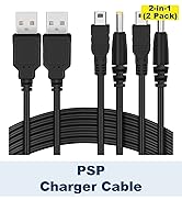 Funturbo PSP Charger Cable, Playstation Portable Charger PSP Power Cord for Charging Sony PSP 100...