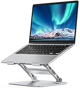 AOEVI Laptop Stand with Stable Support, Adjustable Laptop Riser for Desk, Aluminum Computer Stand...