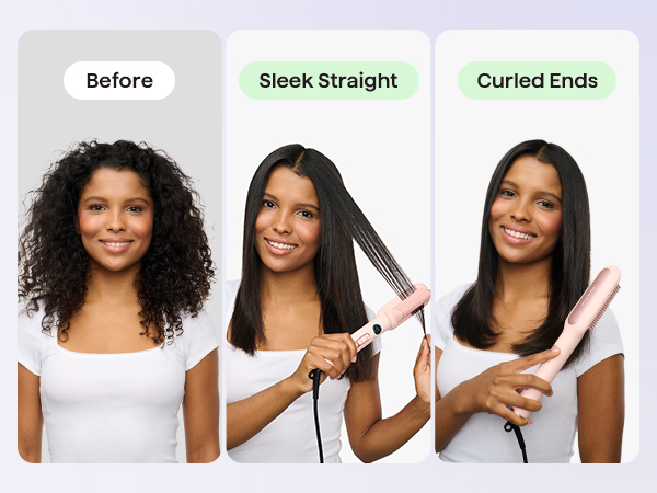 straightener brush