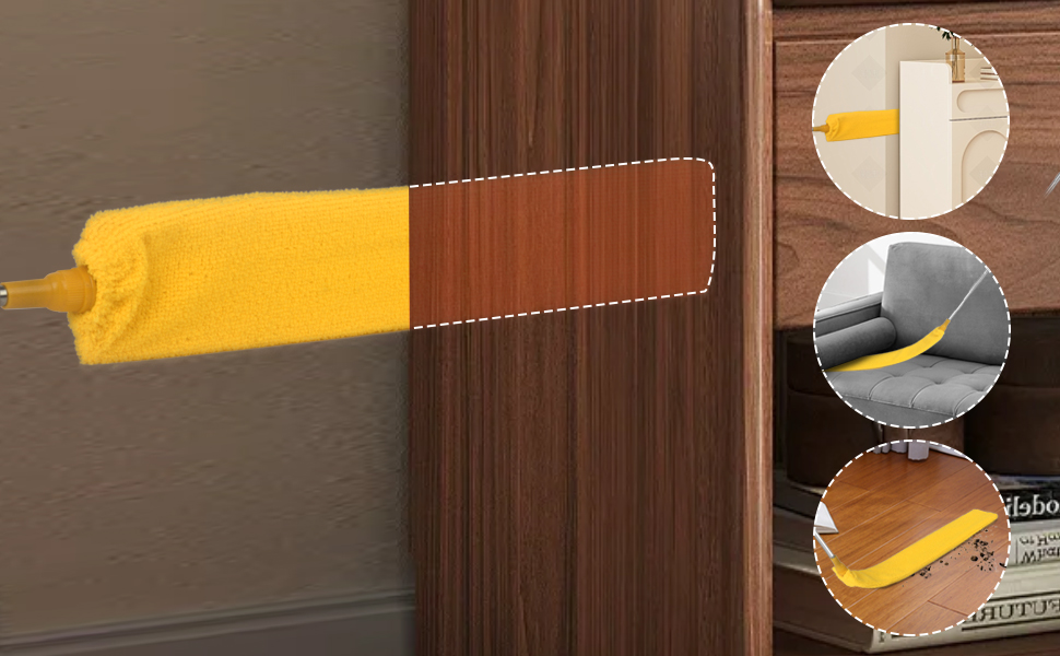 Retractable Gap Dust Cleaner Brush with Long Handle