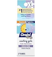 Orajel Baby Daytime &amp; Nighttime Cooling Gels for Teething, Drug - Free, #1 Pediatrician Recommend...