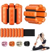 Pilates Wrist and Ankle Weights for Women - [2025 Newly Upgraded] Adjustable Weighted Bangles for...