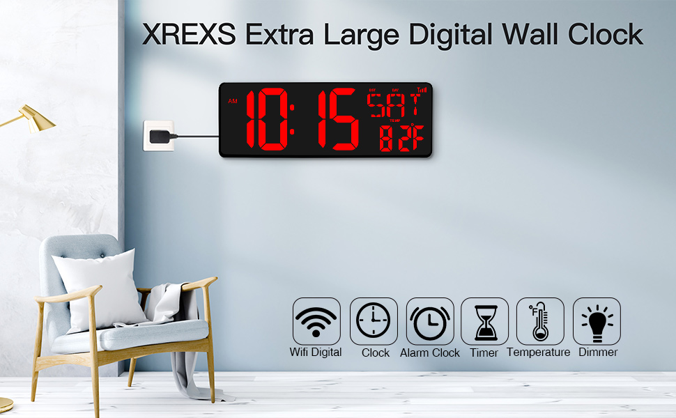 Exrtra large digital clock