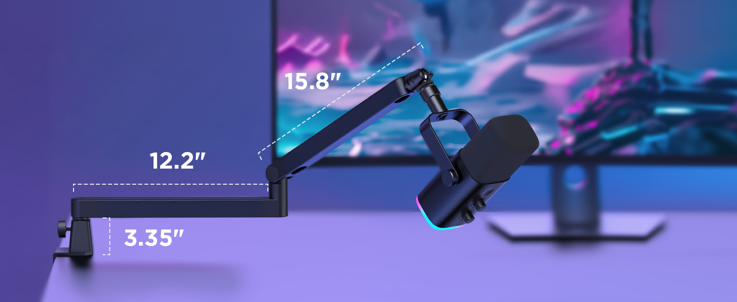 low profile mic arm
