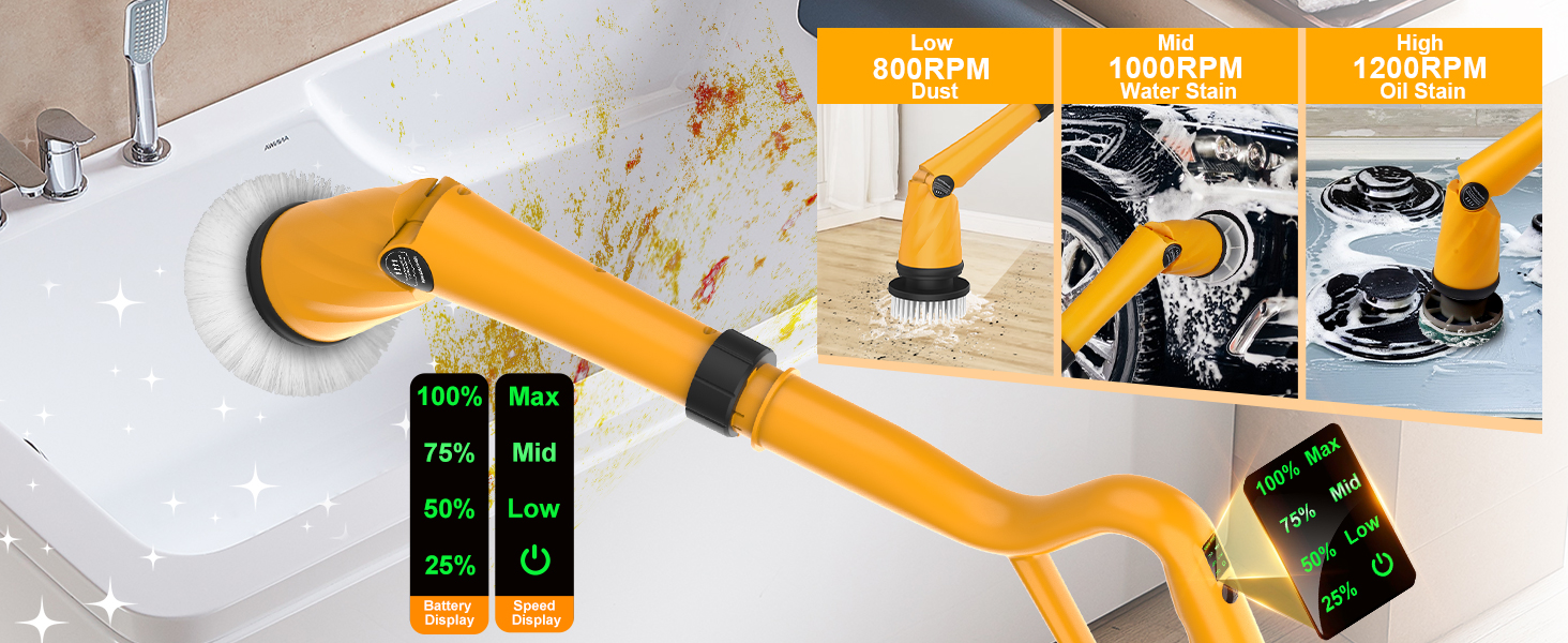 electric spin scrubber