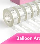 Bezente Balloon Arch Strip Kit, 98.4ft Balloon Tape Strips and 600pcs Glue Point Dot Stickers for...