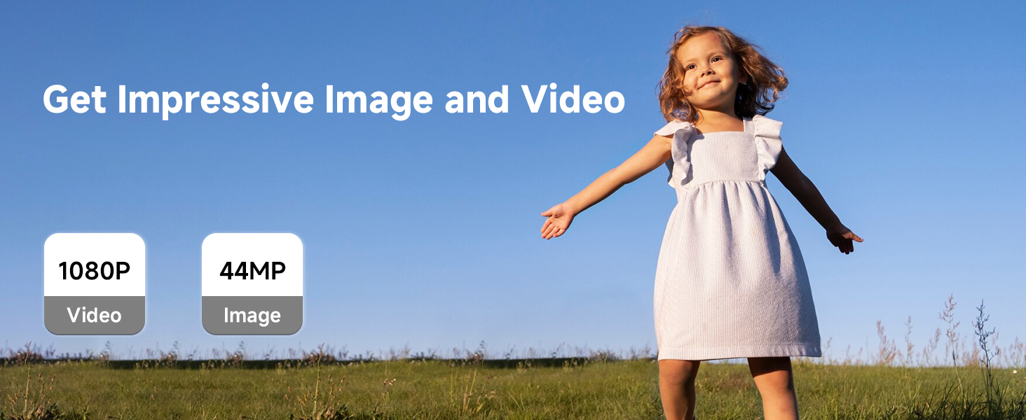 1080p Video Camera 44MP Compact Digital Camera for Kids