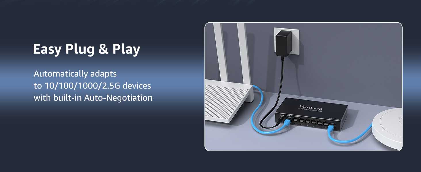 VunLink 8-Port 2.5G Ethernet Switch
