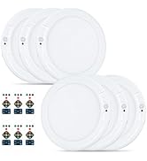 Rodalims Rechargeable Ceiling Light, No Wiring Battery Operated Ceiling Lights with Remote, Motio...