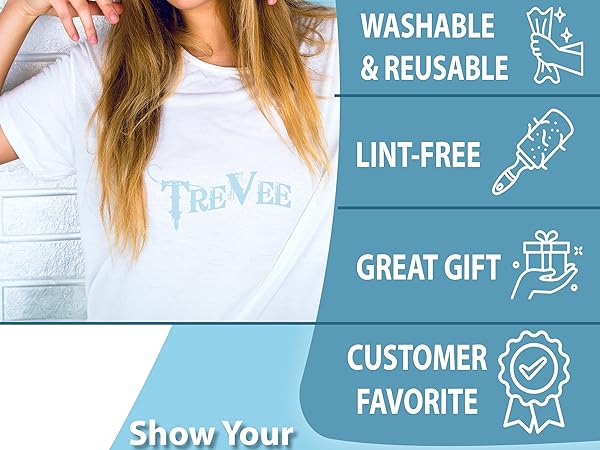 Safe for all surfaces reusable great gift favorite gentle smile soft clean