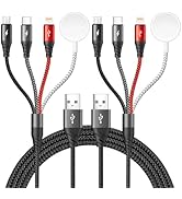 Upgraded Multi Charging Cable for Apple Watch Charger 4 in 1 Fast iPhone Watch Charger USB C Char...