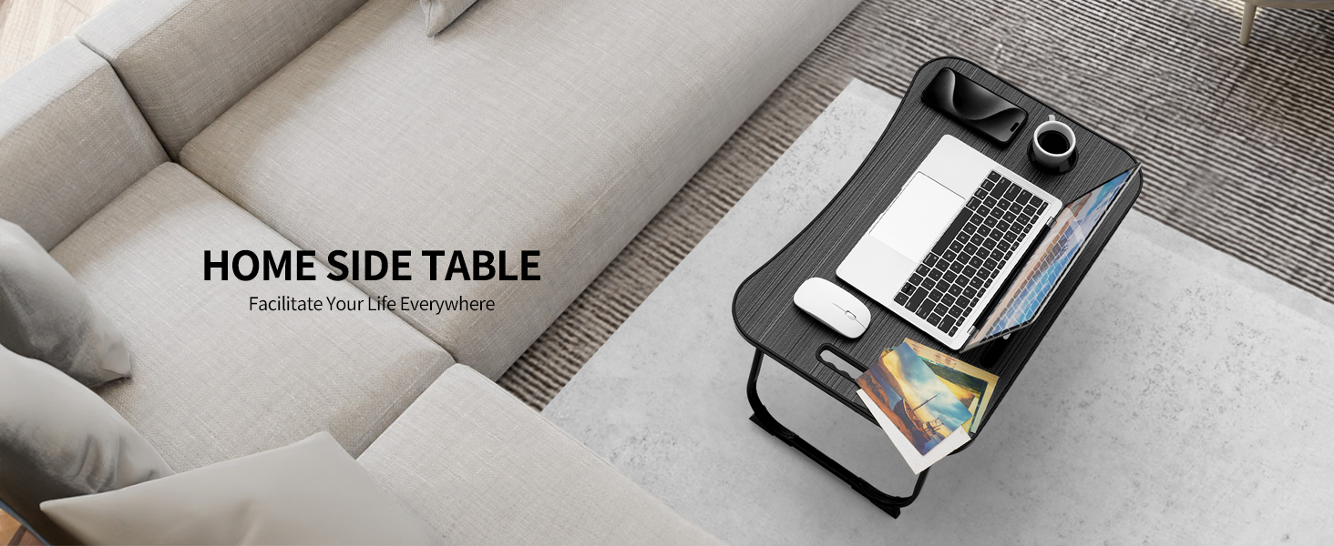 ZEAPTAC Laptop Bed Desk, Foldable Lap Table, Portable Study Table