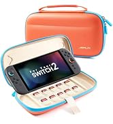JSAUX Slim Carrying Case for Nintendo Switch 2 2025, Portable Switch 2 Case with 10 Game Slots, P...