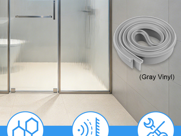 Shower Door T Drip Sweep Angled Framed Sweep 36" Long