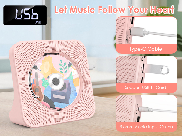 cd player with speakers