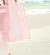 Case-Mate Large Bow Tote Bag for Women - Waterproof Beach Bag with Phone Pouch, Jacquard Strap wi...
