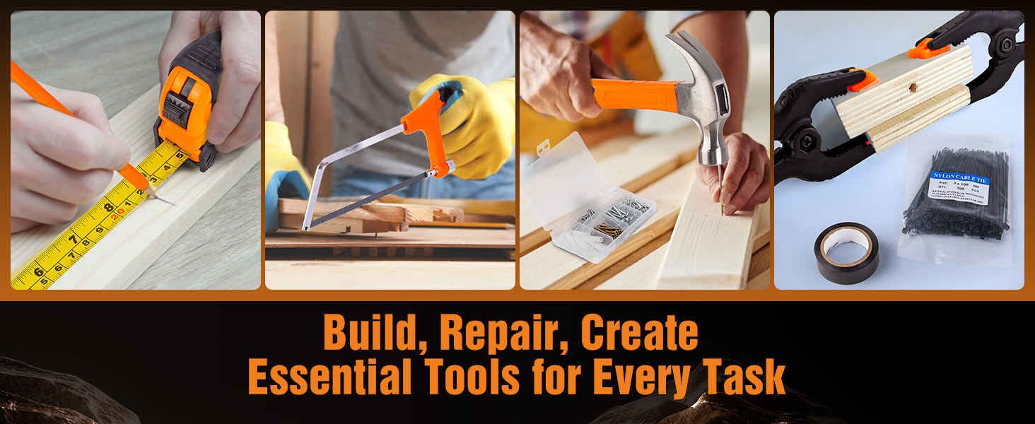 XOOL 368 Piece Home Repair Tool Kit with Drawer Toolbox