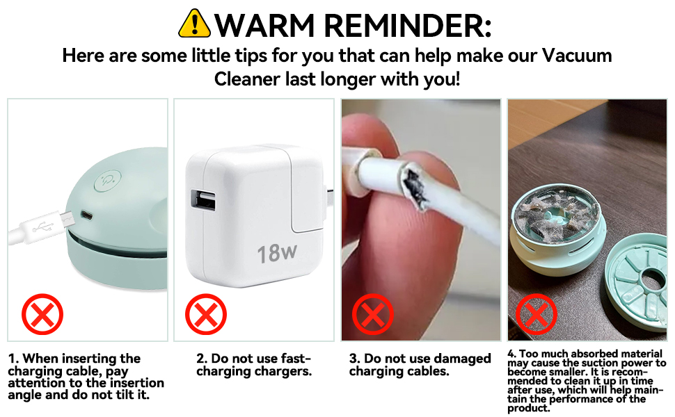 Desktop vacuum cleaner